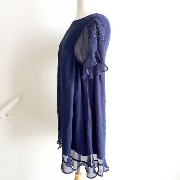 Tularosa Ruffle Babydoll Mini Dress - Picture 2 of 6